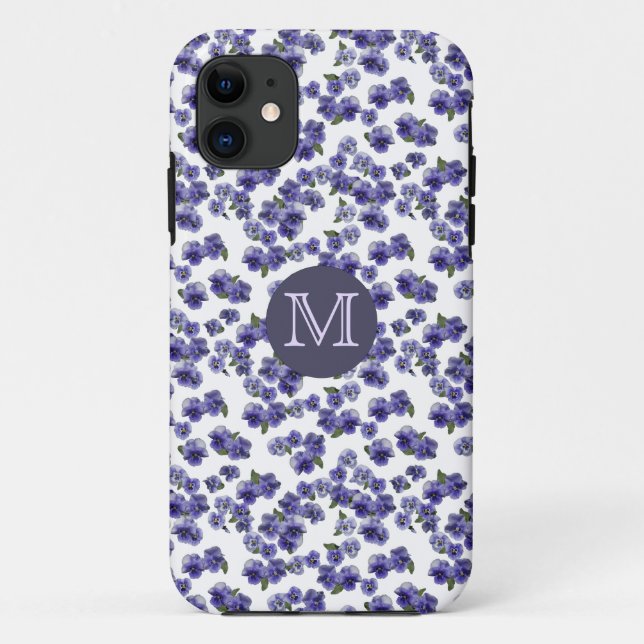 Coque iphone de monogramme de pensée (Dos)