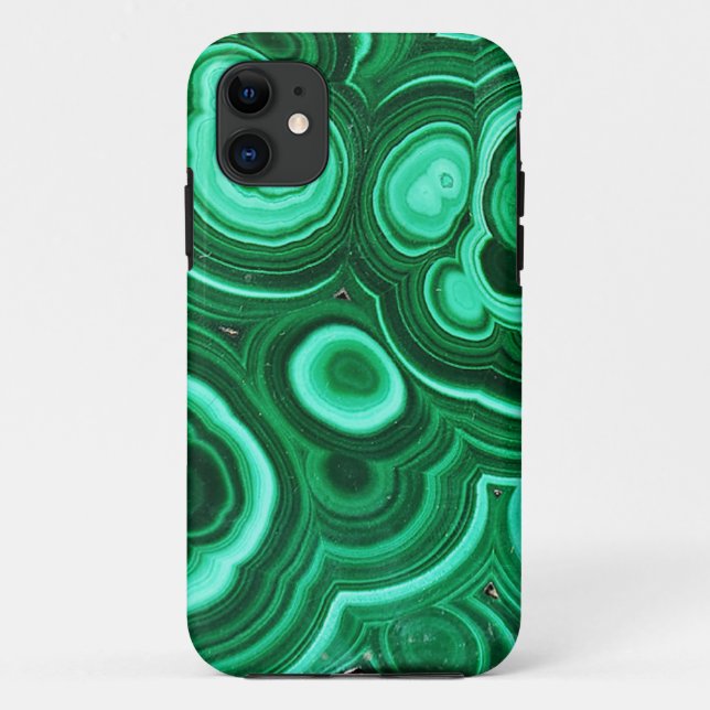 Coque iphone de motif de malachite (Dos)