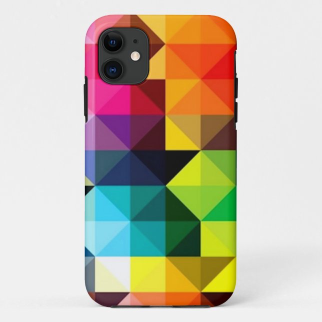 Coque iphone de Motif géométrique coloré (Dos)