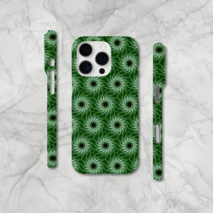 Coque iphone de Motif unique Circulaire Vert Fleur