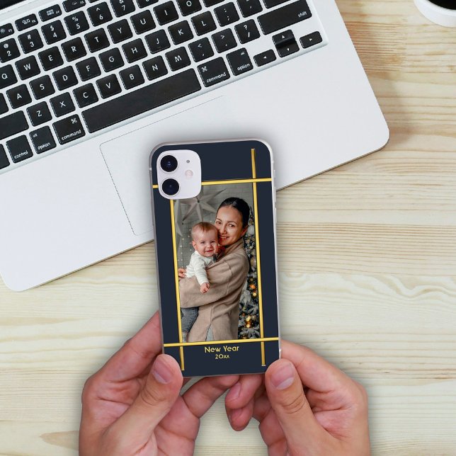 Coque iphone de Noël du cadre photo (Créateur téléchargé)