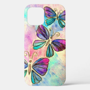 Coque iphone de papillons colorés