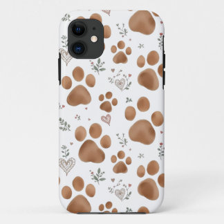 Coque iphone de pattes de chien