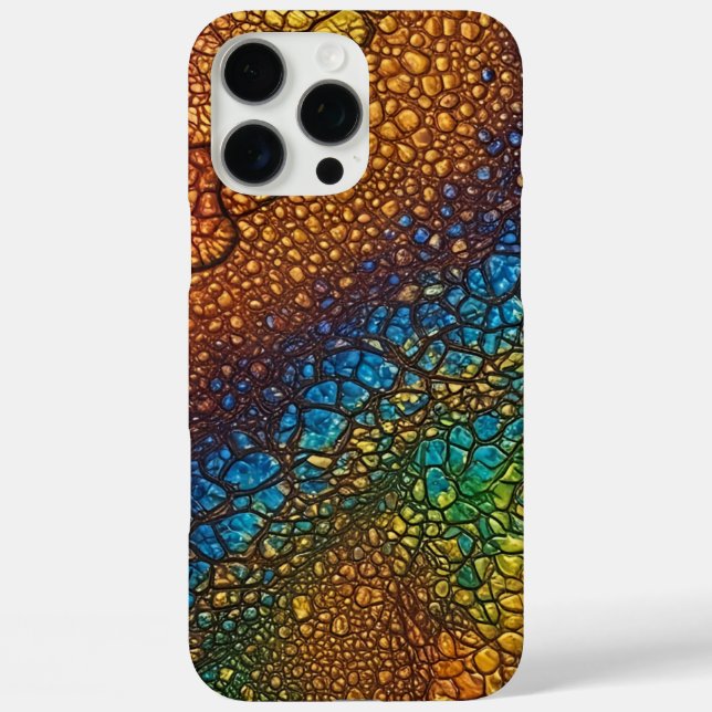 Coque iphone de peau de dinosaure de reptile (Verso)