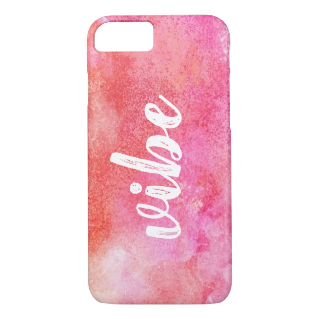 Coque iphone de pinceau rose (Dos)