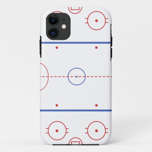 Coque iphone de piste d'hockey (Dos)