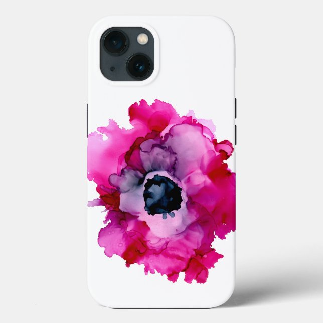 Coque iphone de pivoine rose d'origine (Verso)