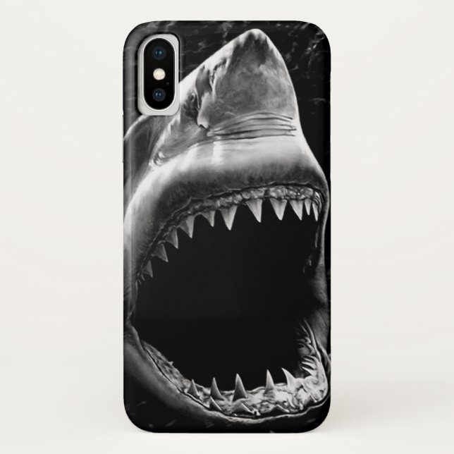 Coque iphone de requin noir (Dos)