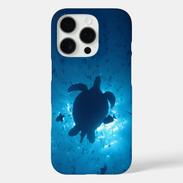 Coque iphone de silhouette de tortue (Verso)