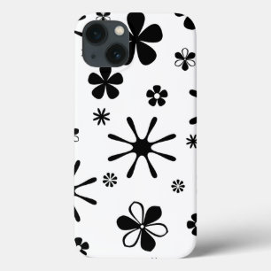Coque iphone de spectre noir et blanc à impression