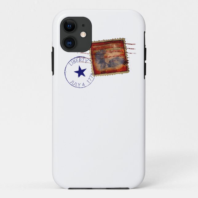 coque iphone de tampon de liberté (Dos)