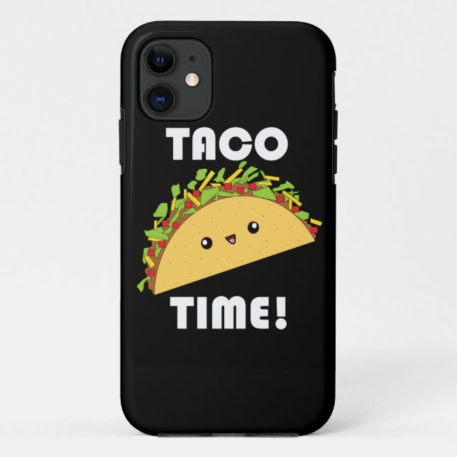 Coque iphone de temps de taco de Kawaii (Dos)
