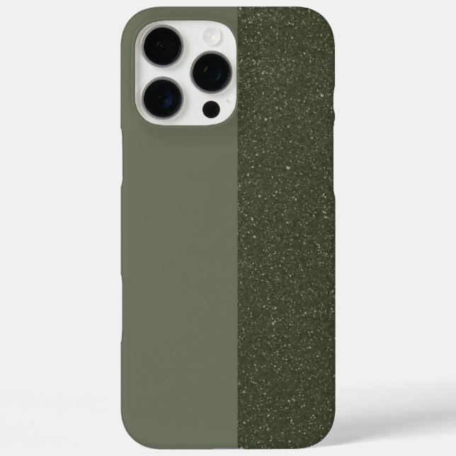 Coque iphone de texture de scission verte de la mo (Verso)