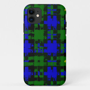 Coque iphone de vecteur de tartan de plaid de
