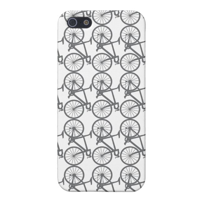Coque iphone de vélo de gris fumeux (Dos)