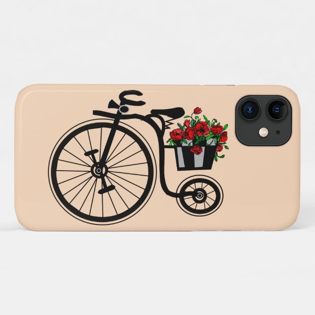 Coque iphone de vélos romantique (Dos (Horizontal))