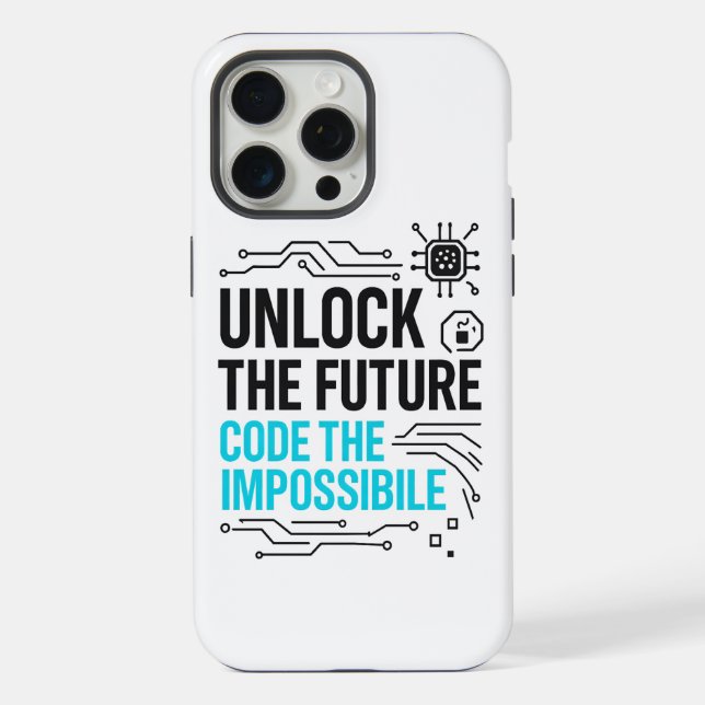 Coque iPhone Débloquez le Code Impossible du Futur (Verso)