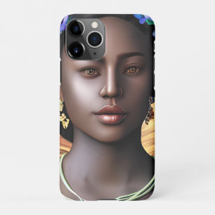 Coque iPhone 11Pro Déesse noire   Femme afro-américaine en art IA