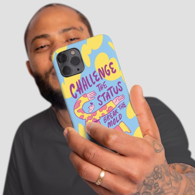 COQUE iPhone DÉFIER LE STATUT BRISER LE MOULE, L'AMOUR DE SOI (Créateur téléchargé)