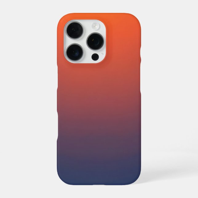 Coque iPhone Dégradé Midnight Ember (Verso)