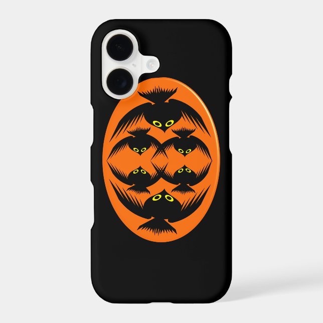 Coque iphone des corbeaux d'Halloween (Verso)
