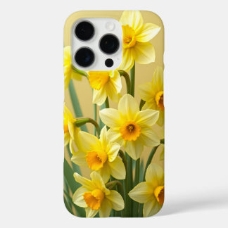 Coque iphone des jonquilles de fleurs de naissance