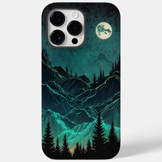 Coque iphone des monts Aurora Borealis (Verso)
