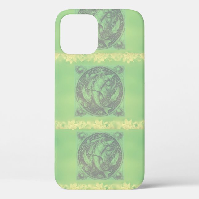 Coque iphone des Poissons Vert Mer (Verso)