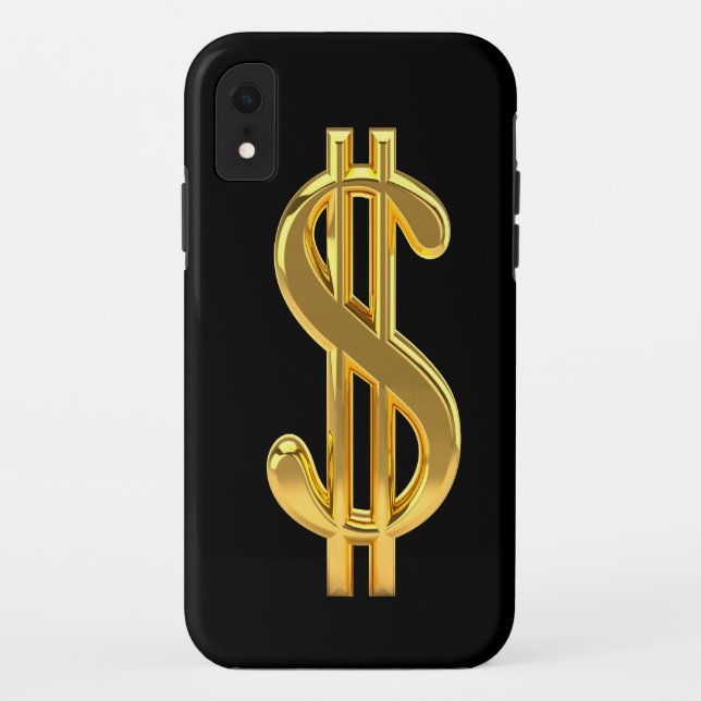 coque iphone des signes en dollars d'or (Dos)