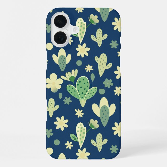 Coque iPhone Desert Cactus & Succulent Pattern (Verso)
