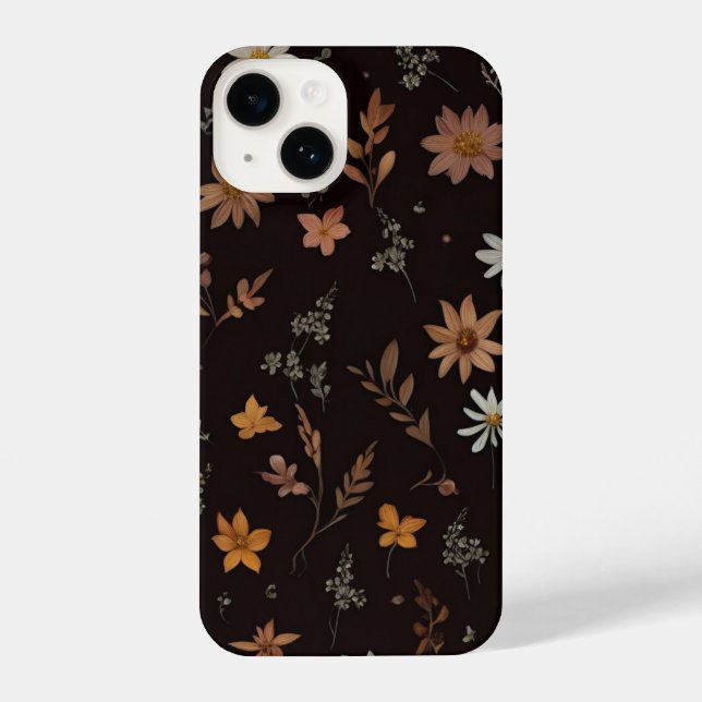 Coque iPhone Design de fleurs romantique (Verso)