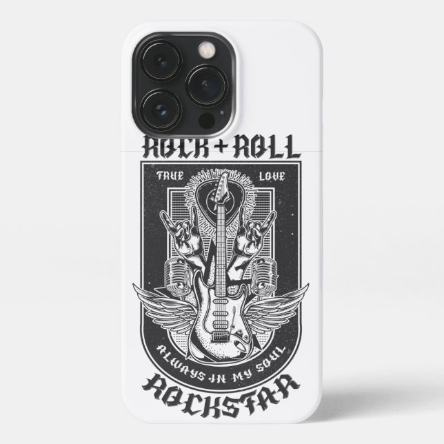 Coque iPhone Design Guitar Rock (Verso)