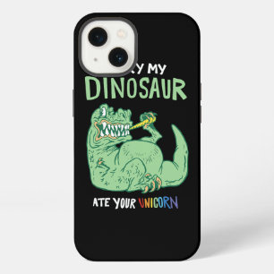 Etui iPhone 13 Désolé Mon Dinosaur A Mangé Votre Unicorne