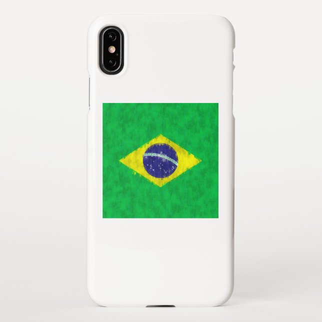 Coque iPhone Dessin de peinture à l'huile du Brésil (Dos)