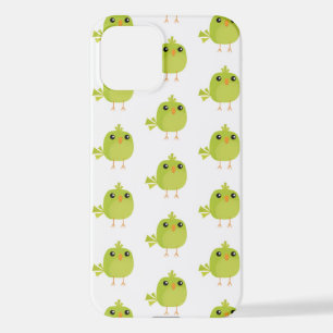 Coque iPhone 12 Dessin d'oiseau vert