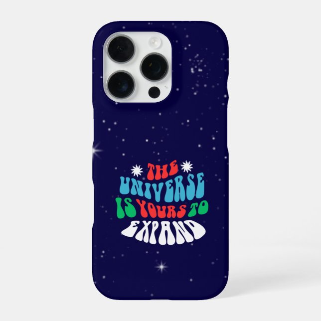 Coque iPhone Développez l'Univers – Galaxie Motivationnelle (Verso)