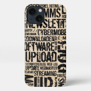 Etui iPhone 13 Dictionnaire informatique - vintage