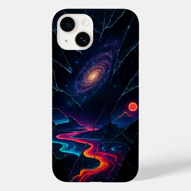 Coque iphone d'illusion en verre brisé (Verso)