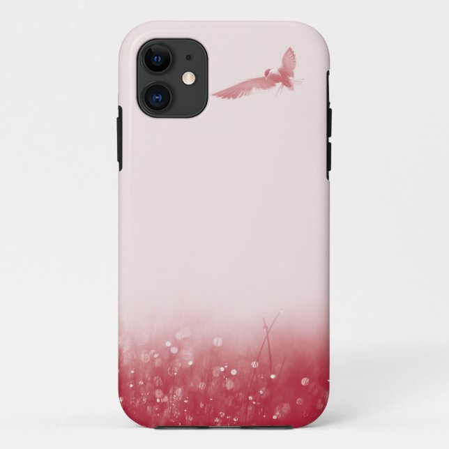 coque iphone d'oiseau du matin (Dos)