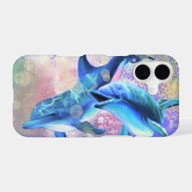 Coque iphone Dolphin en couple (Verso (Horizontal))