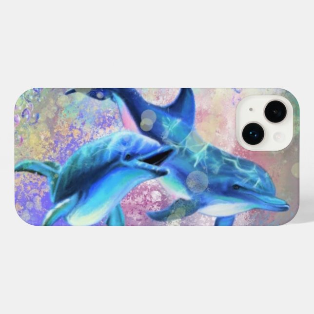 Coque iphone Dolphin en couple (Verso Horizontal)