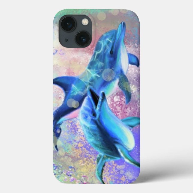 Coque iphone Dolphin en couple (Verso)