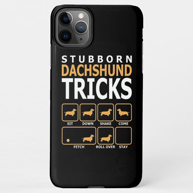 Coque iPhone Don de chien | Tucs Dachshund têtus (Dos)