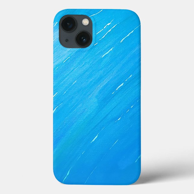 coque iphone d'onde océanique Abstraite - Art côti (Verso)