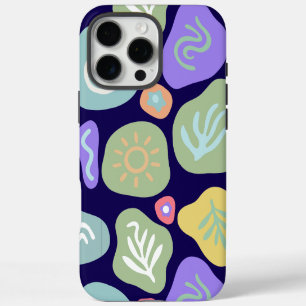 Coque iPhone 16 Pro Max Doodle Rêveur – Motif vibrant de nature boho
