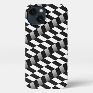 Etui iPhone 13 Dossier téléphonique À damiers Art Motif