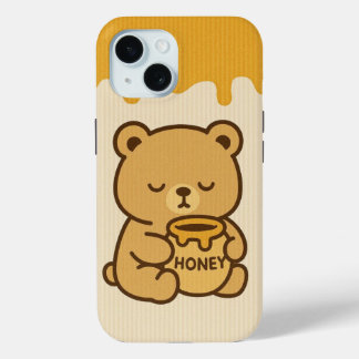 Coque iphone d'ours au miel