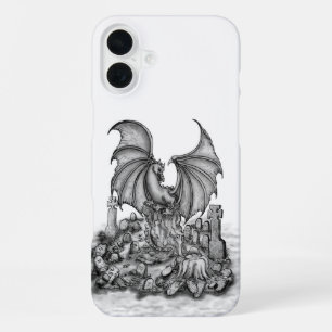 Coque iPhone 16 Plus Dragon avec Zombie