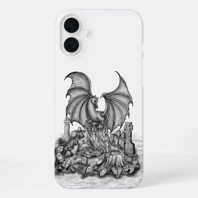 Coque iPhone Dragon avec Zombie (Verso)