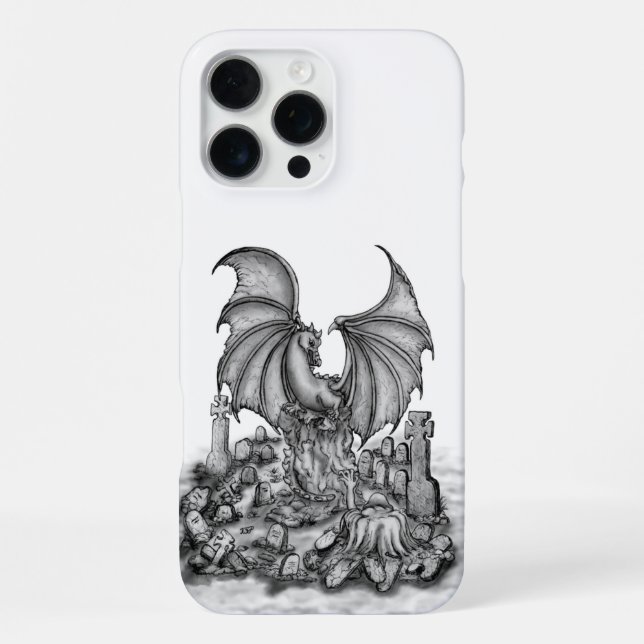 Coque iPhone Dragon avec Zombie (Verso)
